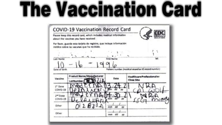 Harry’s Video Blog – The Vaccination Card – Yom Kippur 5782